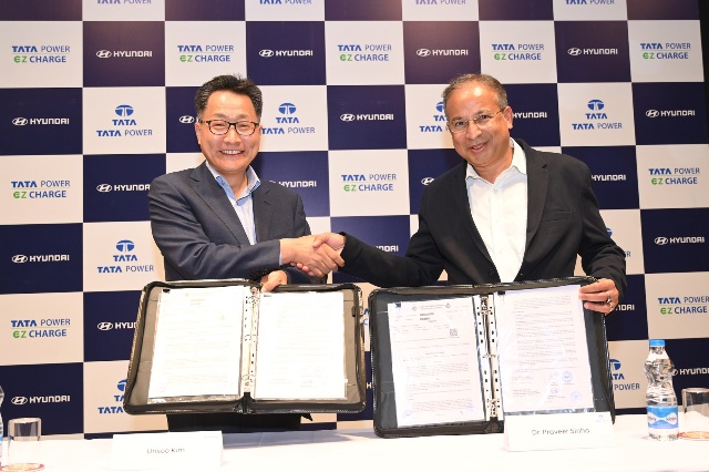 Tata Power partners with Hyundai Motor India to Power-up EV-charging Infrastructure in India